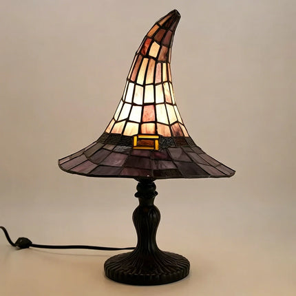 Gothic Wizard Hat Table Lamp with USB Power | Enchanting Decorative Lighting for Halloween and Home Decor