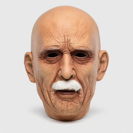 Realistic Halloween Mask with Old Face Design | Full Head Coverage for Costume Parties and Cosplay