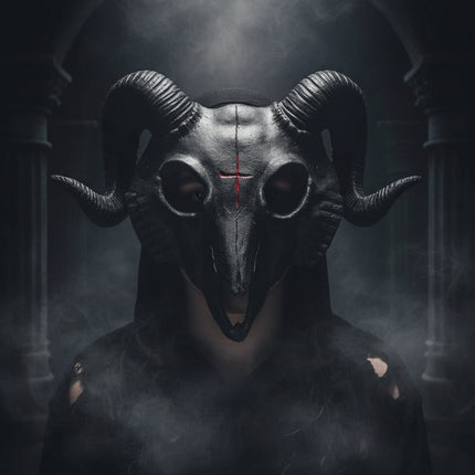Scary Goat Halloween Mask for Costume Parties | Detailed Design for Theatrical Impact