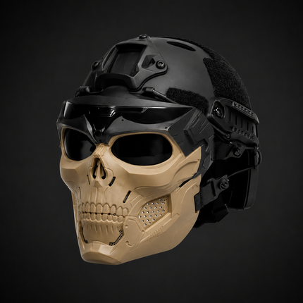 Tactical Skull Helmet Mask for Outdoor Gear | Lightweight Combat Mask for Airsoft and Cosplay Events