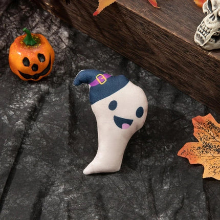 Interactive Plush Cat Toy with Catnip in Ghost Design | Engaging Halloween Fun for Playful Cats