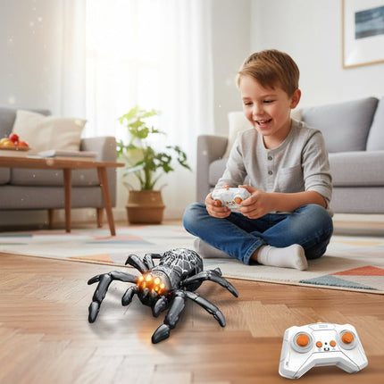 Remote Control Spider Decoration with Jumping Motion | Engaging Halloween Toy for Thrilling Fun