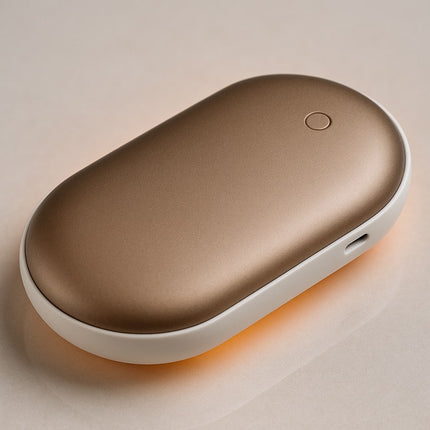 Rechargeable Electric Hand Warmer & Power Bank with Adjustable Heat Levels | Portable Comfort for Cold Weather Activities