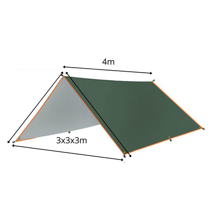 Heavy Duty Waterproof Camping Tarp with Reinforced Grommets | Versatile Outdoor Shelter for Weather Protection