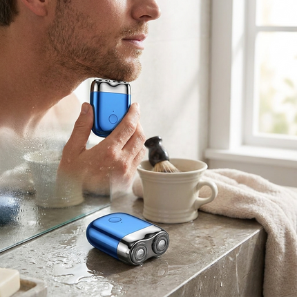 Portable Electric Shaver with Precision Blades | Travel-Friendly Grooming Tool
