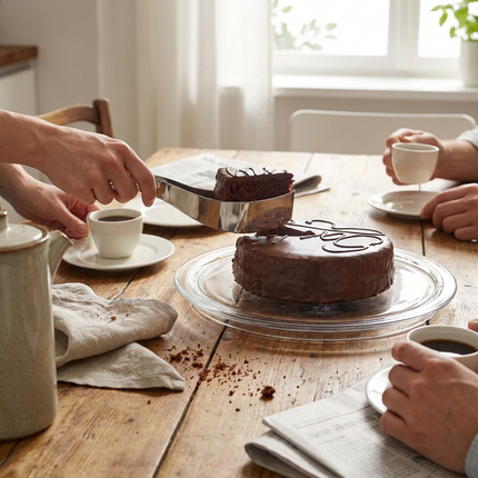 Precision Cake Slicer with Non-Stick Blade | Effortless Slicing for Perfect Portions