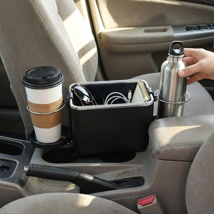 Car Armrest Organizer with Storage Compartments | Compact Design for Easy Access