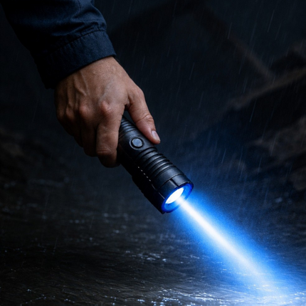 High-Power Tactical Flashlight Torch with Waterproof Design | Survival-Ready Emergency Light for Camping and Blackouts