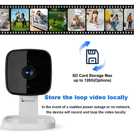 WiFi Security Camera Baby Monitor with 1080P HD Video | Indoor Surveillance for Nursery and Home Monitoring