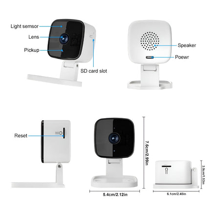 WiFi Security Camera Baby Monitor with 1080P HD Video | Indoor Surveillance for Nursery and Home Monitoring