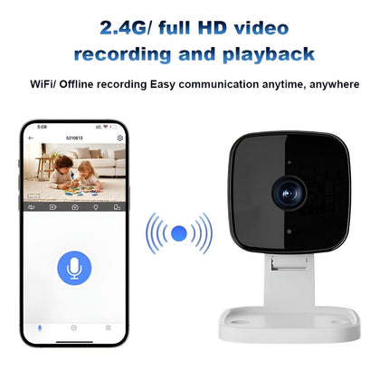 WiFi Security Camera Baby Monitor with 1080P HD Video | Indoor Surveillance for Nursery and Home Monitoring