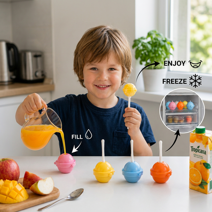 Ice Pop Moulds for Homemade Frozen Treats | Fun Shapes for Kids' Snacks and Family Desserts