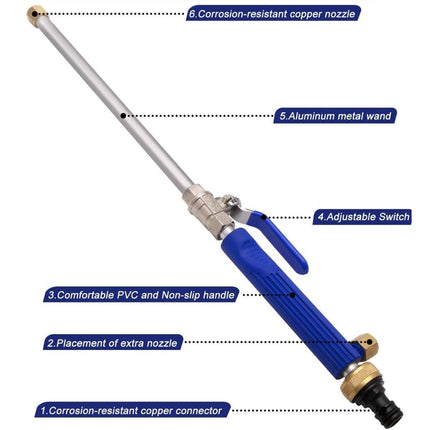 High-Pressure Hose Sprayer Nozzle Attachment with Adjustable Spray Modes | Effortless Cleaning for Cars and Patios