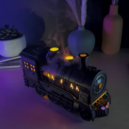 Humidifier Essential Oil Diffuser in Train Design with LED Night Light | 300ml Capacity for Comfortable Air and Ambiance