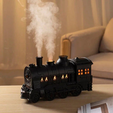 Humidifier Essential Oil Diffuser in Train Design with LED Night Light | 300ml Capacity for Comfortable Air and Ambiance