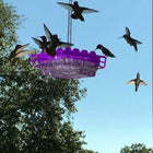 Hummingbird Feeders for Outdoors, Hanging Bird Feeder with Raised Ports, Hummingbird Nectar Feeder for Garden and Patio_00
