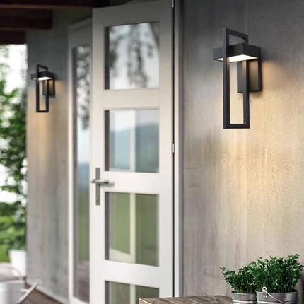 Modern Outdoor Wall Light with Integrated LED | Weather-Resistant Aluminium Fixture for Year-Round Illumination