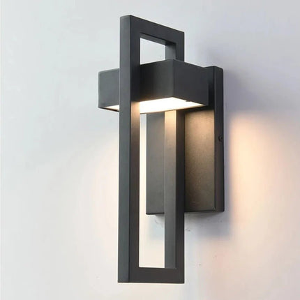 Modern Outdoor Wall Light with Integrated LED | Weather-Resistant Aluminium Fixture for Year-Round Illumination