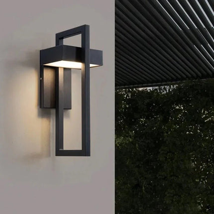 Modern Outdoor Wall Light with Integrated LED | Weather-Resistant Aluminium Fixture for Year-Round Illumination