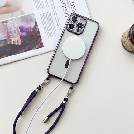 MagSafe Crossbody Case for iPhone with Adjustable Strap | Stylish Protection for Hands-Free Use
