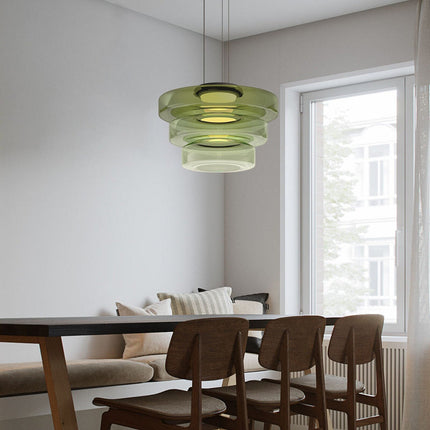 Glass Pendant Lamp with Adjustable Height | Bauhaus-Style Lighting for Modern Interiors