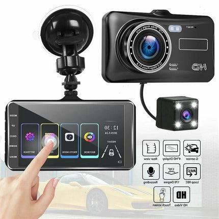 Front and Rear Dash Cam, 1080P Car Dash Camera with 4 in LCD Screen, Hardwired Dashboard Camera with G Sensor_06