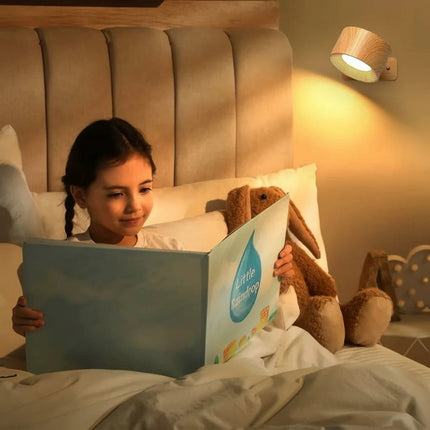 Rechargeable LED Wall Light with 360° Adjustable Magnetic Mount | Customizable Lighting with Three Brightness Levels