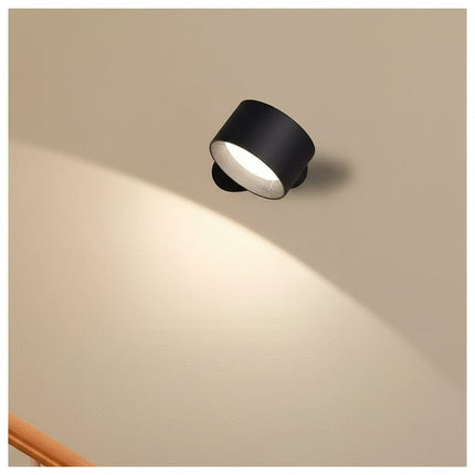 Rechargeable LED Wall Light with 360° Adjustable Magnetic Mount | Customizable Lighting with Three Brightness Levels