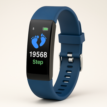 Blood Pressure Smartwatch with Heart Rate Monitor and Sleep Tracker, Fitness Tracker with Step Counter for Seniors