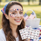 Temporary Tattoos for Face, Waterproof Temporary Tattoo Stickers, Water Transfer Tattoo Sheets with Decorative Designs_00