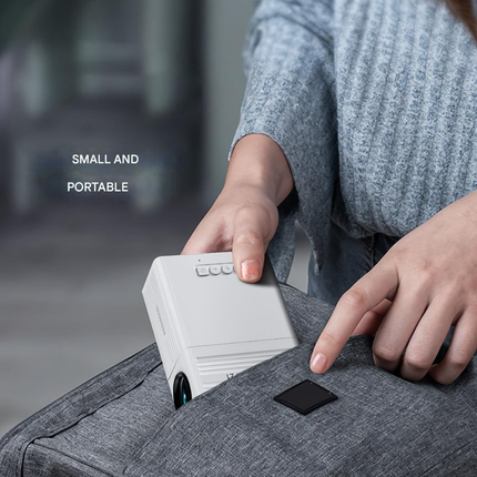 3000 Lumen Mini Projector with Compact Design | Portable Entertainment for Movies and Gaming