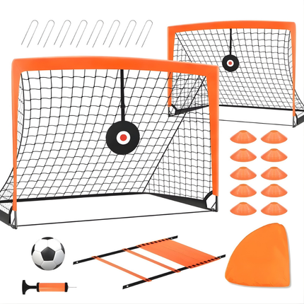 Portable Soccer Goal for Kids with Durable Steel Frame | Lightweight 4' x 3' Size for Outdoor Training and Play