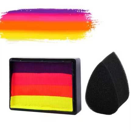 Neon Body Paint Set with UV Reactive Glow | Multi-Color Face and Body Art for Festivals and Parties