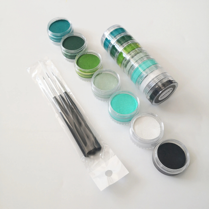 Rainbow Body Paint Set with Split Cake Design | Easy to Apply Vegan Face Paint for Festivals and Events