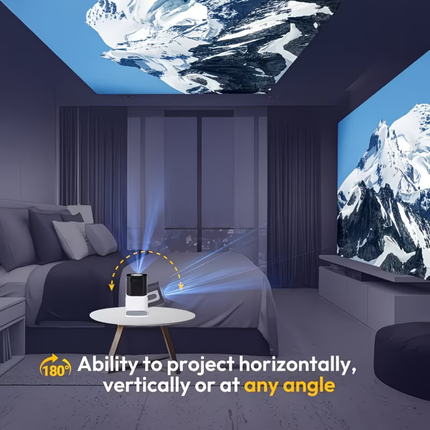 Mini Projector with WiFi & Bluetooth - Portable HD Cinema Experience for Movies & Gaming
