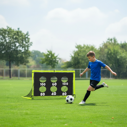 Soccer Target Training Goal with Pop-Up Design | Portable Goal for Accurate Shooting Practice
