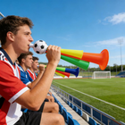 Loud Vuvuzela Horns for Soccer Games, Loud Horn for Stadium Cheering, Plastic Party Horn, Noise Maker for Sports Fans_00