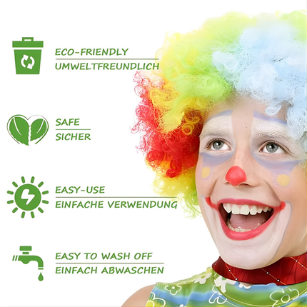 Vibrant Face Paint Kit with 15 Non-Toxic Colors | Safe and Washable for Parties and Festivals