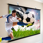 Projector Screens for Home Theater, 92 Inch Fixed Frame Projector Screen, Anti Light Gray Outdoor Projector Screen_00