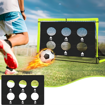 Soccer Target Training Goal with Pop-Up Design | Portable Goal for Accurate Shooting Practice