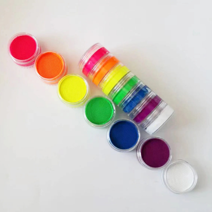 Rainbow Body Paint Set with Split Cake Design | Easy to Apply Vegan Face Paint for Festivals and Events