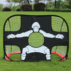 Portable Soccer Goal with Target Net, Folding Soccer Goal for Shooting Practice, Soccer Target Goal for Training_00