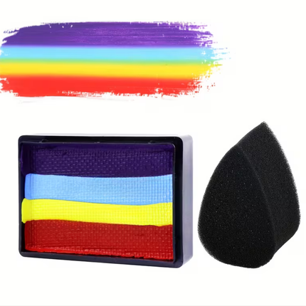 Neon Body Paint Set with UV Reactive Glow | Multi-Color Face and Body Art for Festivals and Parties