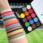 Face Paint Kit for Kids, 15 Color Non Toxic Face Paint Palette, Washable Body Paint for Parties and Festivals_00