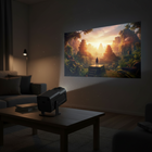 Portable Projector for Movies Streaming, Smart Mini Projector with WiFi, Outdoor Movie Projector for Home Theater_00