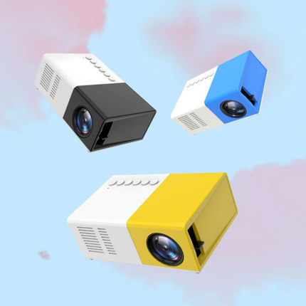 1080P Mini Projector with Built-In Speakers, Portable Full HD Home Theater for Bedroom, Living Room and Backyard Movies