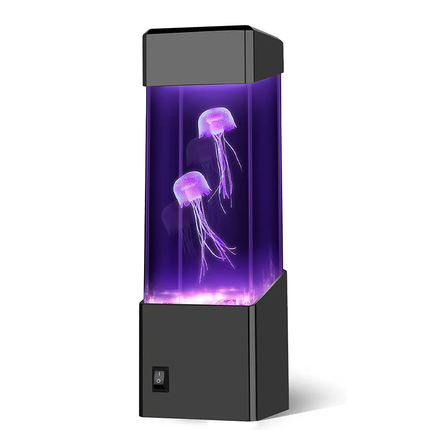 LED Jellyfish Lamp, Color Changing Mood Light with Lifelike Moving Jellyfish for Living Room and Office