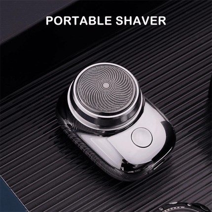 Portable Electric Shaver, USB Rechargeable Compact Travel Razor in Black, Blue, Green or Silver, Pocket-Size Grooming Tool