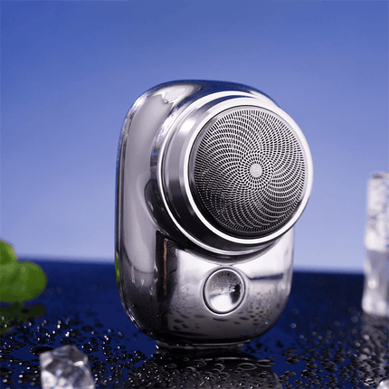 Portable Electric Shaver, USB Rechargeable Compact Travel Razor in Black, Blue, Green or Silver, Pocket-Size Grooming Tool