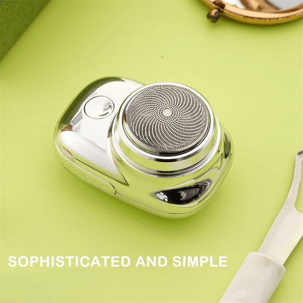 Portable Electric Shaver, USB Rechargeable Compact Travel Razor in Black, Blue, Green or Silver, Pocket-Size Grooming Tool
